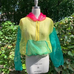 Fashionable see-through hoodie